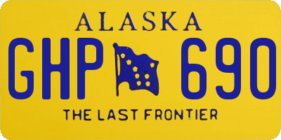 AK license plate GHP690