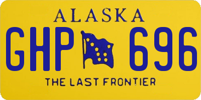 AK license plate GHP696