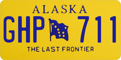 AK license plate GHP711