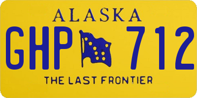 AK license plate GHP712