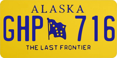 AK license plate GHP716