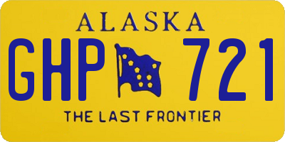 AK license plate GHP721