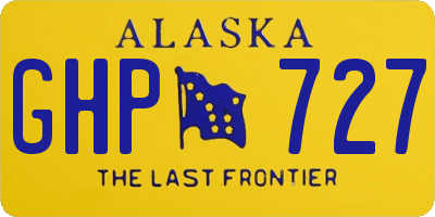 AK license plate GHP727