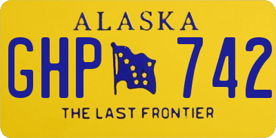 AK license plate GHP742