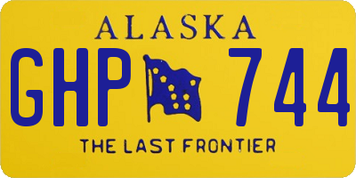 AK license plate GHP744