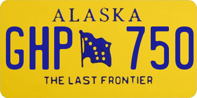 AK license plate GHP750