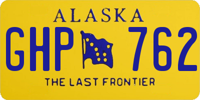 AK license plate GHP762
