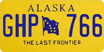 AK license plate GHP766