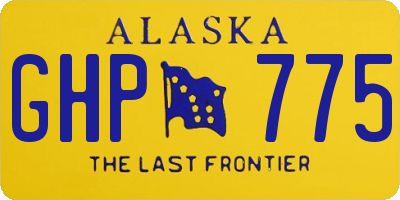 AK license plate GHP775