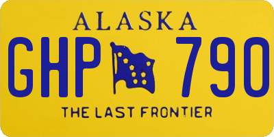 AK license plate GHP790