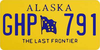 AK license plate GHP791
