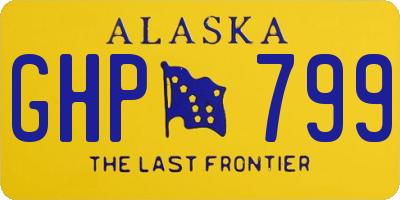 AK license plate GHP799