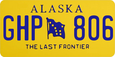 AK license plate GHP806