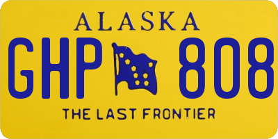 AK license plate GHP808