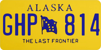 AK license plate GHP814