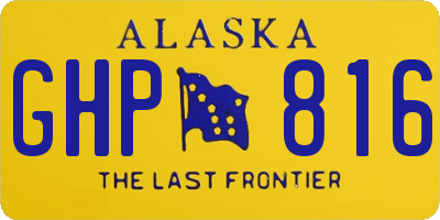 AK license plate GHP816