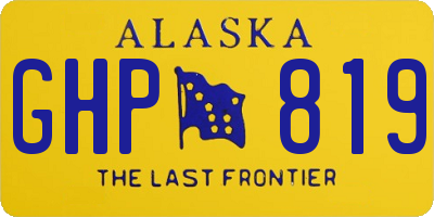 AK license plate GHP819