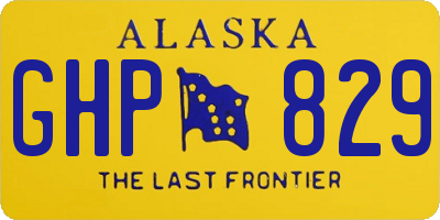 AK license plate GHP829