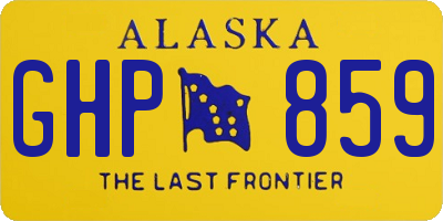 AK license plate GHP859