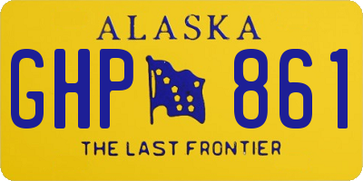AK license plate GHP861