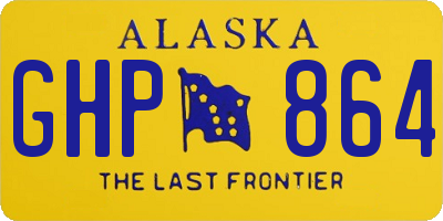 AK license plate GHP864