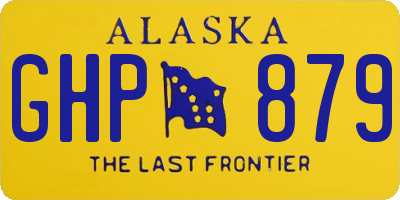 AK license plate GHP879