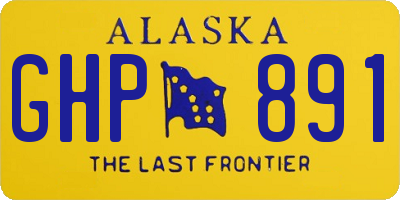 AK license plate GHP891