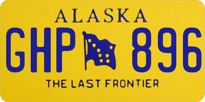 AK license plate GHP896