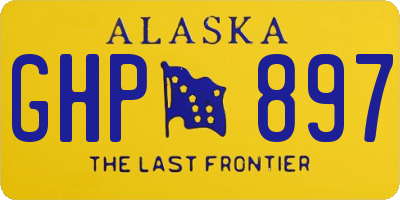 AK license plate GHP897