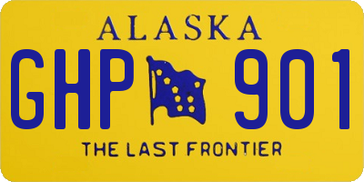 AK license plate GHP901