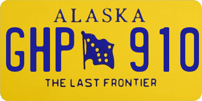 AK license plate GHP910
