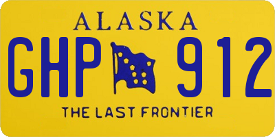 AK license plate GHP912