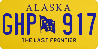 AK license plate GHP917