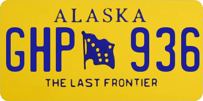 AK license plate GHP936
