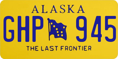 AK license plate GHP945