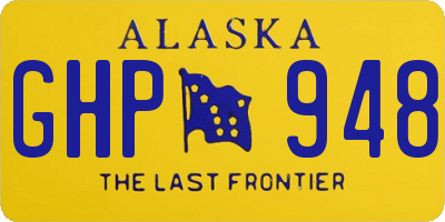 AK license plate GHP948