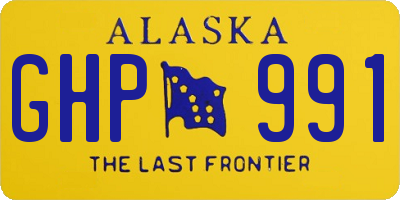 AK license plate GHP991