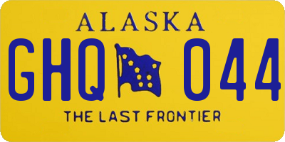 AK license plate GHQ044