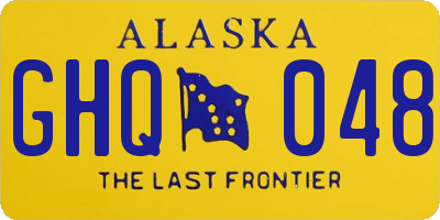 AK license plate GHQ048