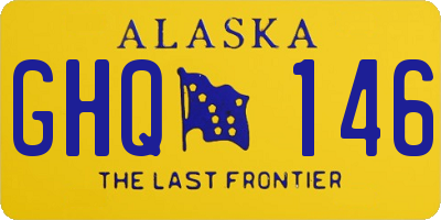 AK license plate GHQ146