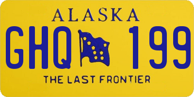 AK license plate GHQ199