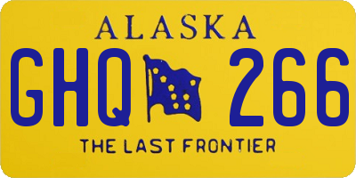 AK license plate GHQ266