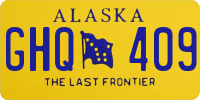 AK license plate GHQ409