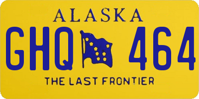 AK license plate GHQ464