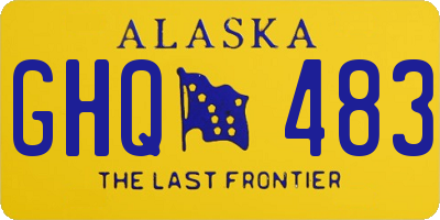 AK license plate GHQ483