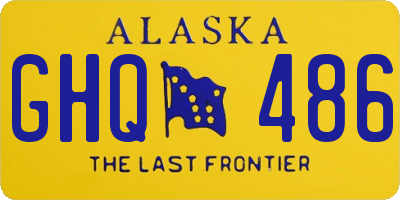 AK license plate GHQ486