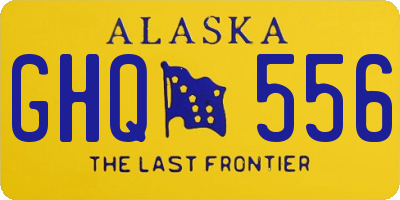AK license plate GHQ556