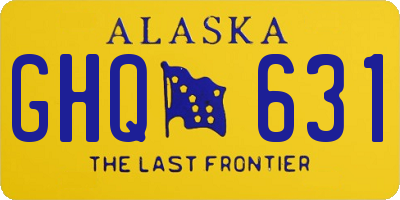 AK license plate GHQ631