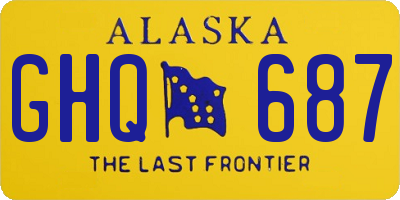 AK license plate GHQ687