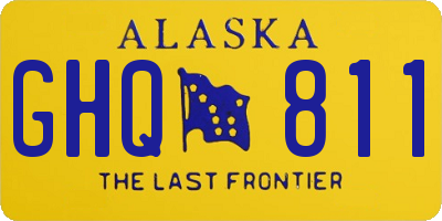 AK license plate GHQ811